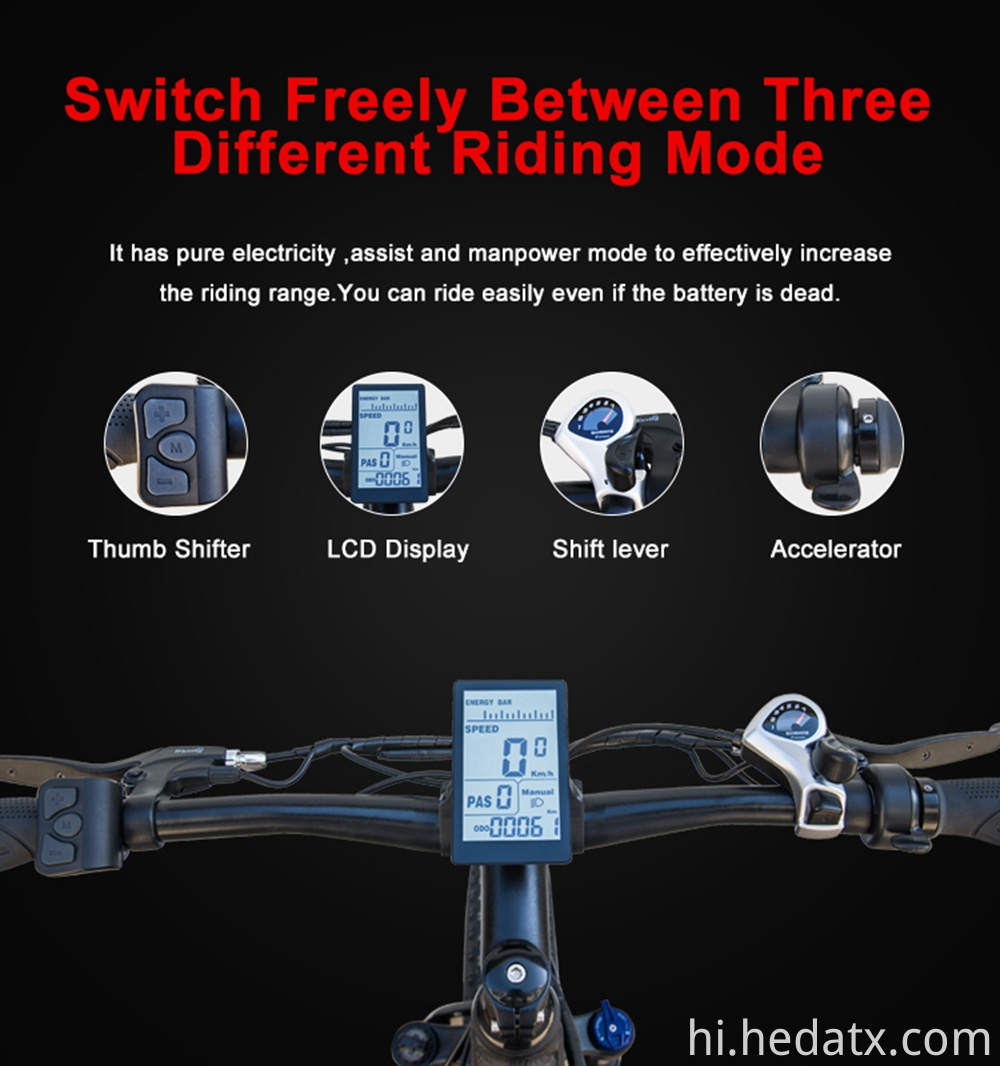 Fat Tire Electric Bicycle With Good Shock Absorption